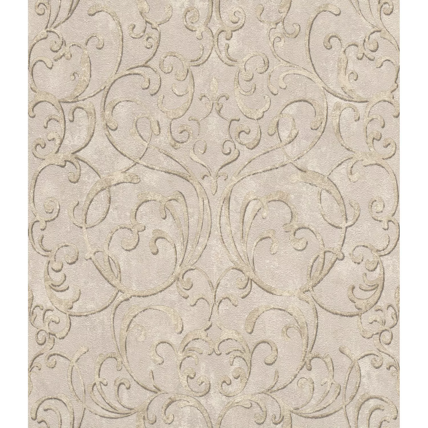 Rasch Vliestapete Tapetenwechsel II 651614 Ornament Taupe 10,05 x 0,53 m günstig online kaufen