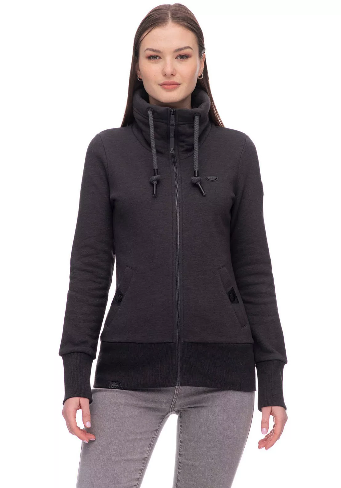 Ragwear Sweatjacke "RYLIE ZIP CORE", Stehkragen mit Kordelzug und seitliche günstig online kaufen