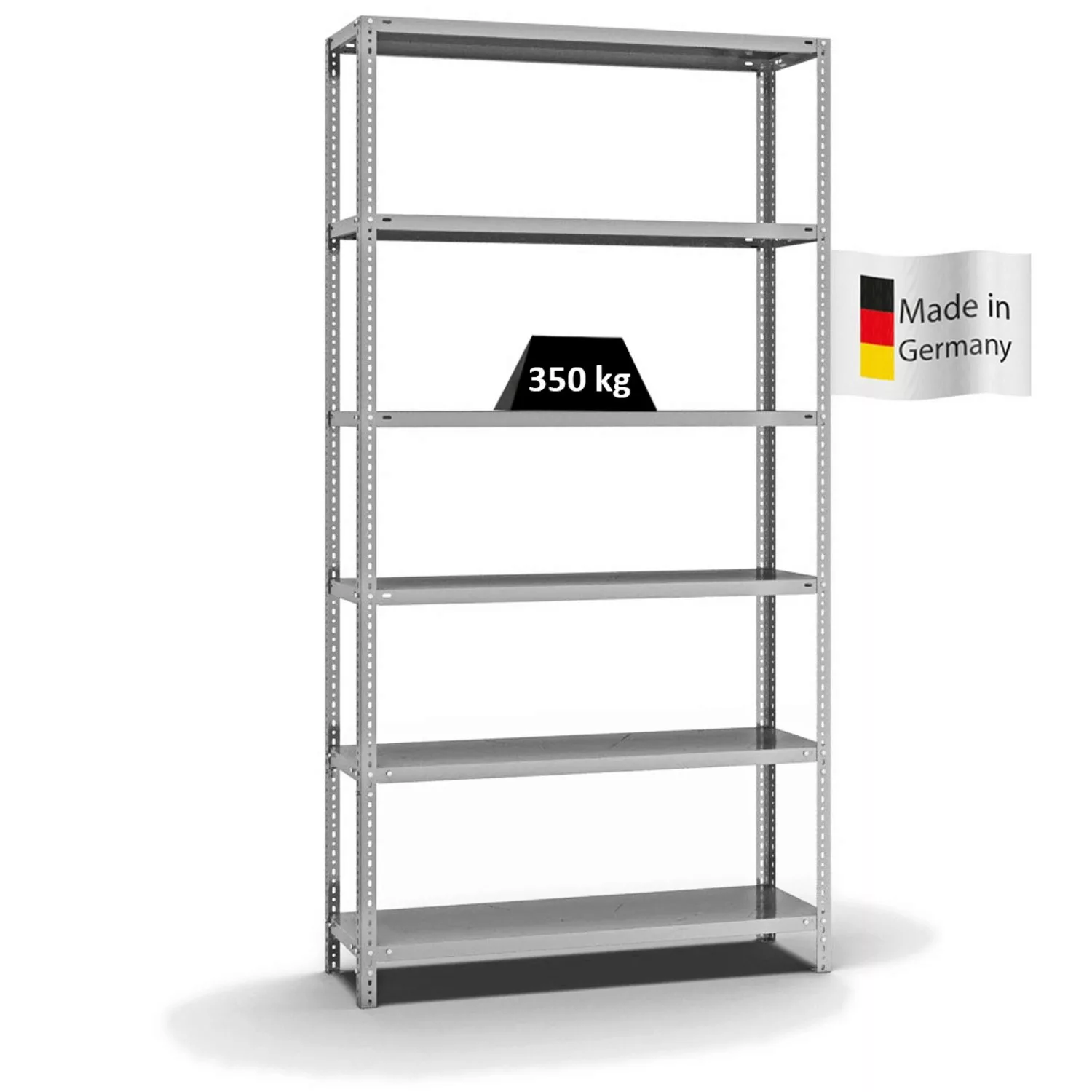 PROREGAL Fachbodenregal Schraubsystem Heavy-Duty Grundregal HxBxT 250 x 130 günstig online kaufen