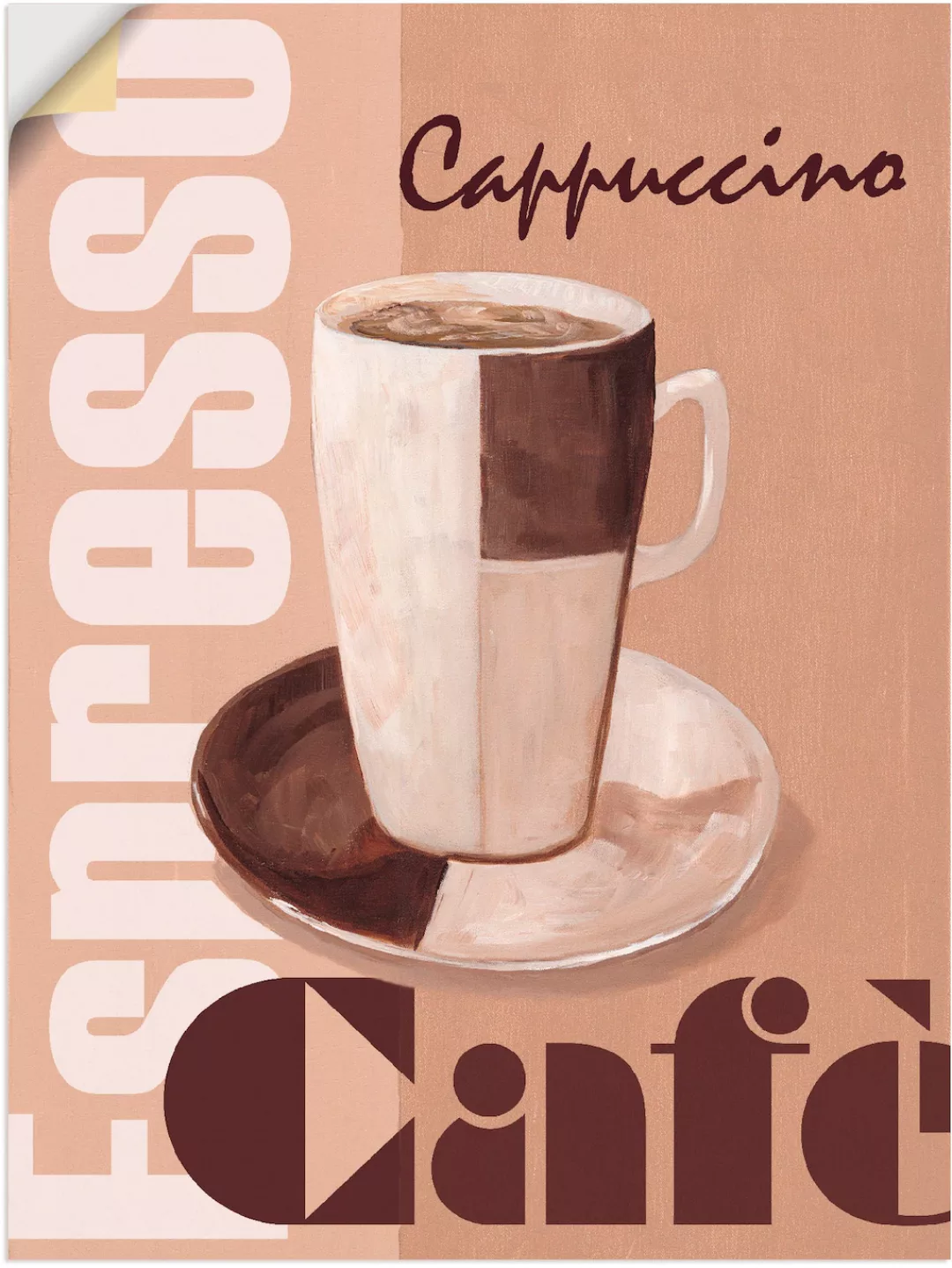 Artland Wandfolie "Cappuccino - Café", Getränke, (1 St.), selbstklebend günstig online kaufen