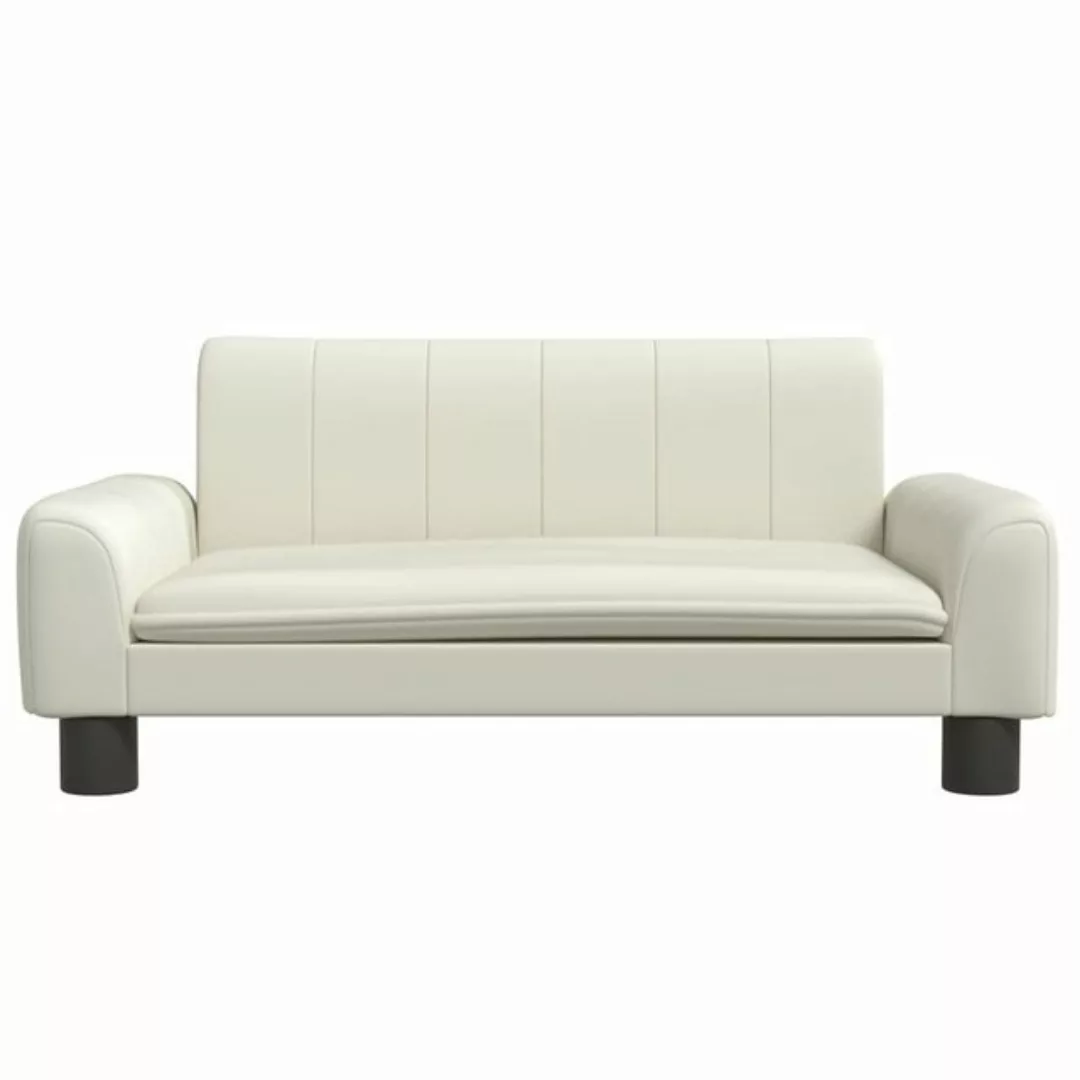 vidaXL Kindersofa Kindersofa Creme 70x45x30 cm Kunstleder Kindercouch Kinde günstig online kaufen