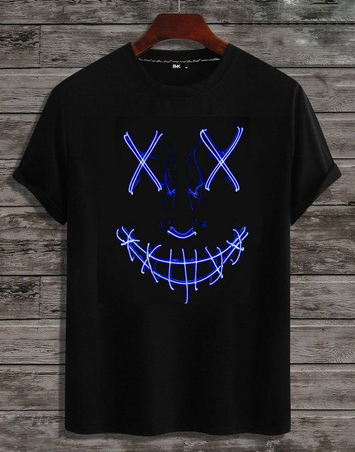 RMK T-Shirt Print-Shirt T-Shirt Herren Shirt Basic Vintage Smile Smiley aus günstig online kaufen