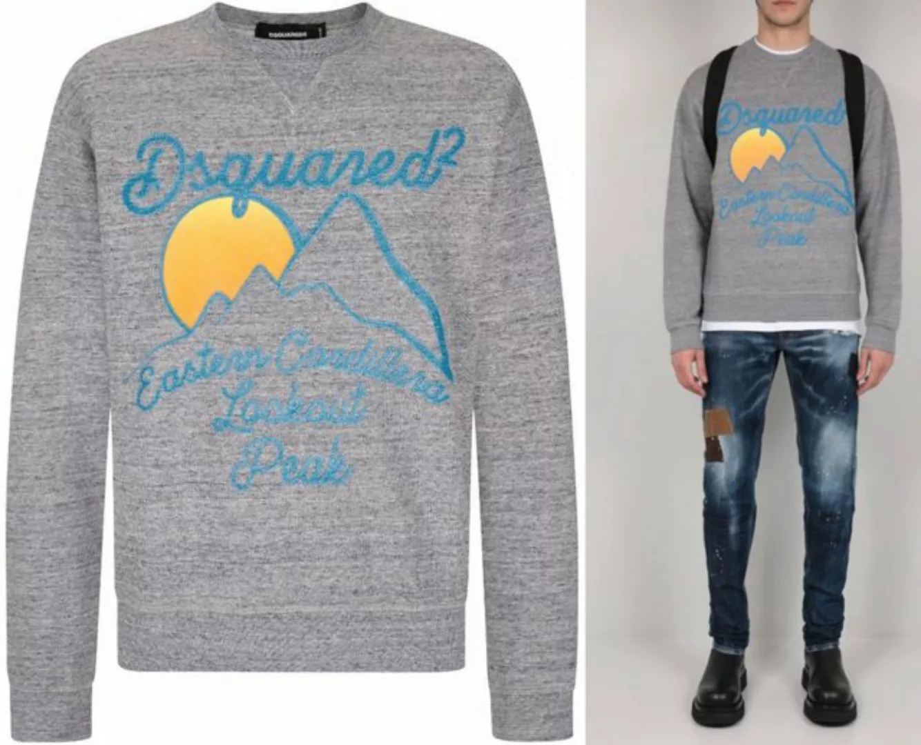 Dsquared2 Sweatshirt DSQUARED2 JEANS ASTERN CORDILLERA CoolFit Sweatshirt S günstig online kaufen