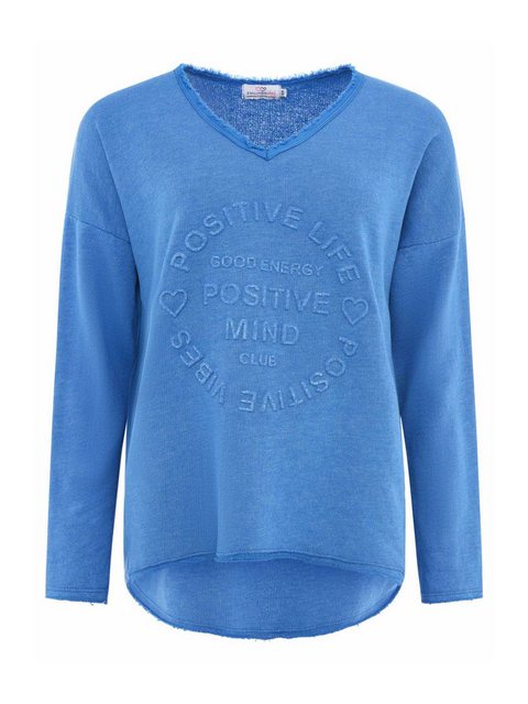 Zwillingsherz Sweatshirt Positive Mind (1-tlg) Fransen günstig online kaufen