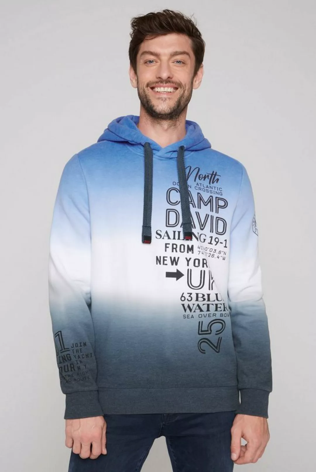 CAMP DAVID Hoodie mit Kordelzug in der Kapuze günstig online kaufen