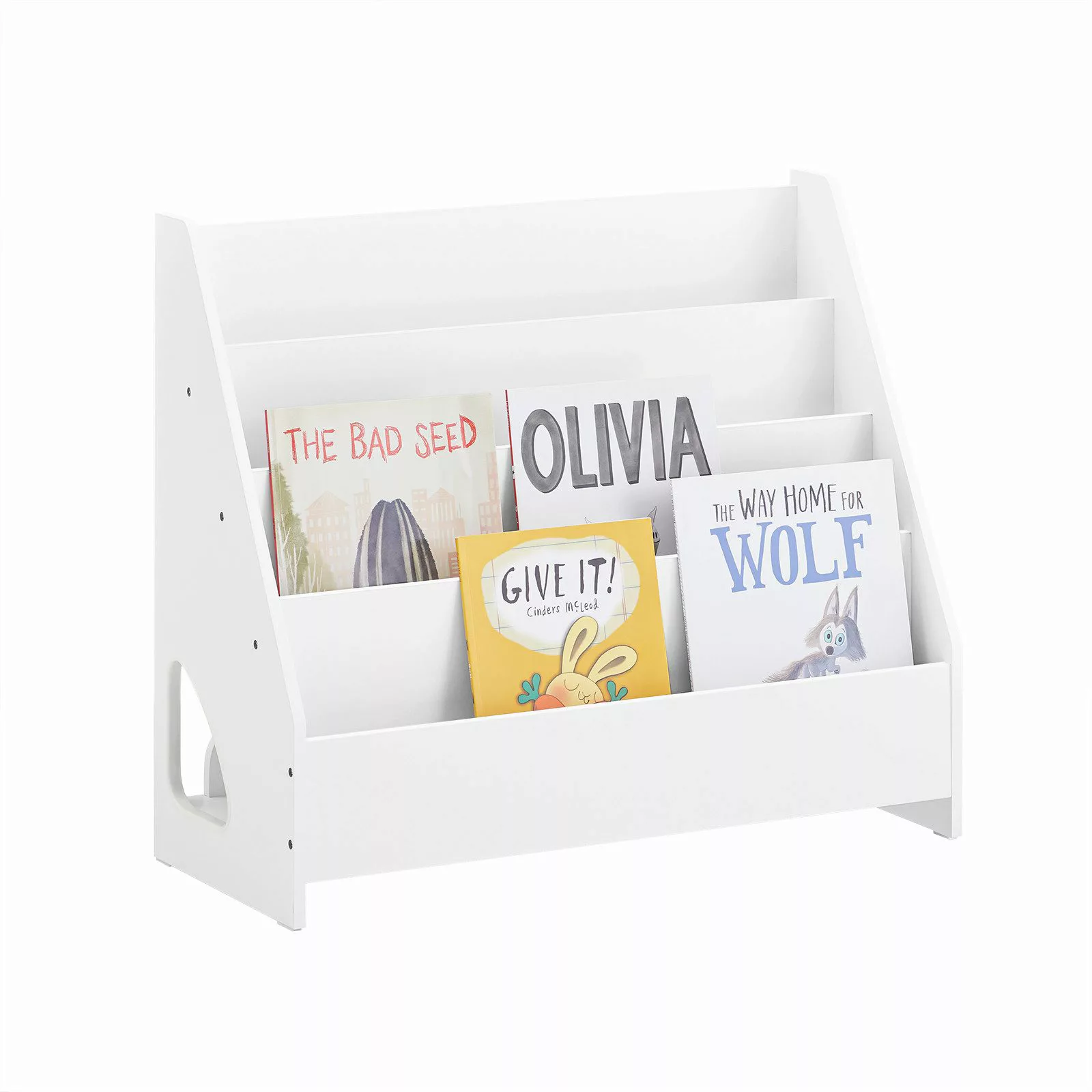 SoBuy Bücherregal Kinderregal mit 4 Offenen Fächer und 1 Ablagefächern KMB3 günstig online kaufen