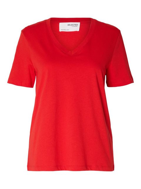 SELECTED FEMME T-Shirt SLFESSENTIAL SS V-NECK TEE NOOS günstig online kaufen