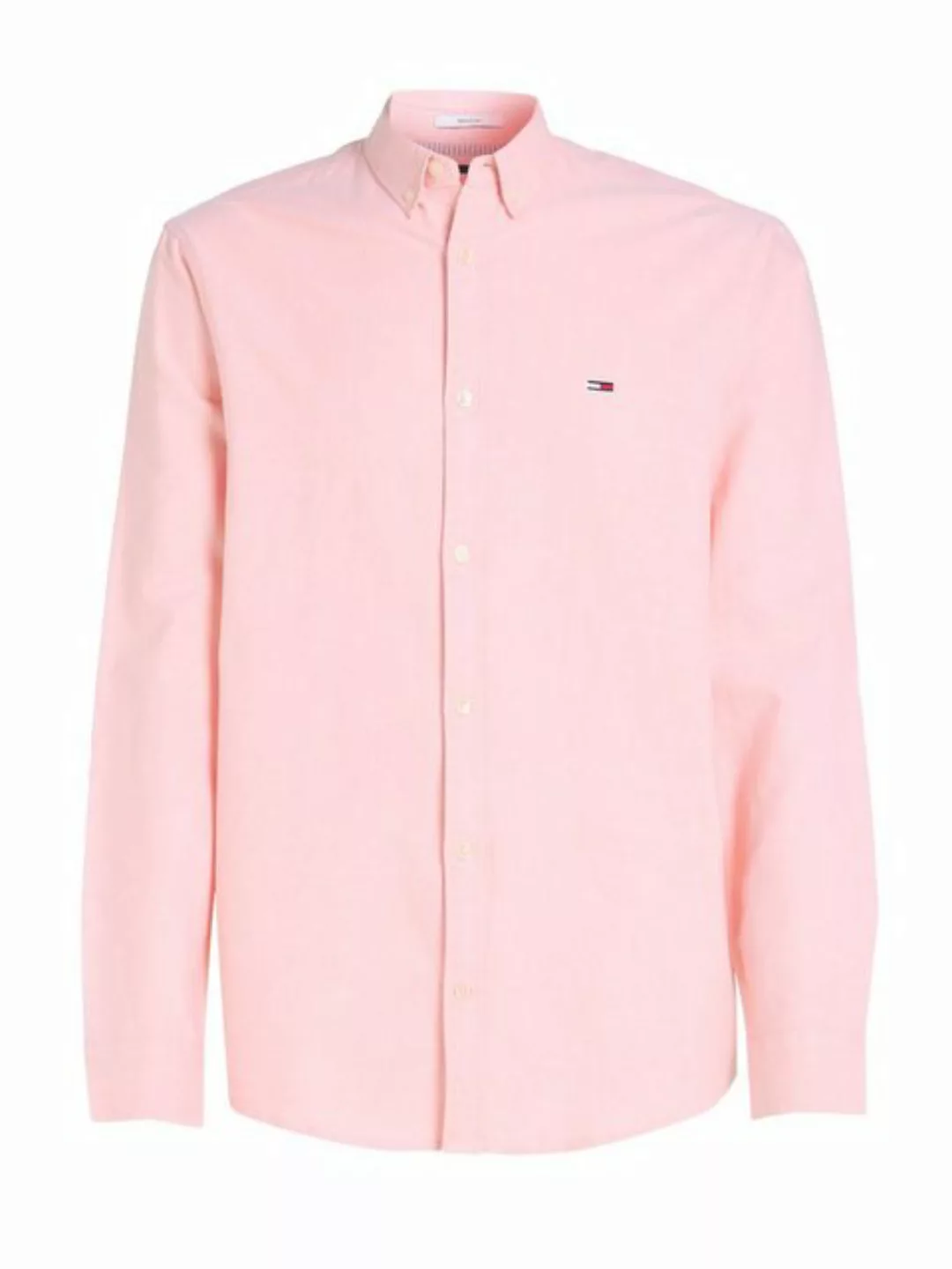 Tommy Jeans Langarmhemd TJM ENTRY REG OXFORD SHIRT mit Logoprägung günstig online kaufen