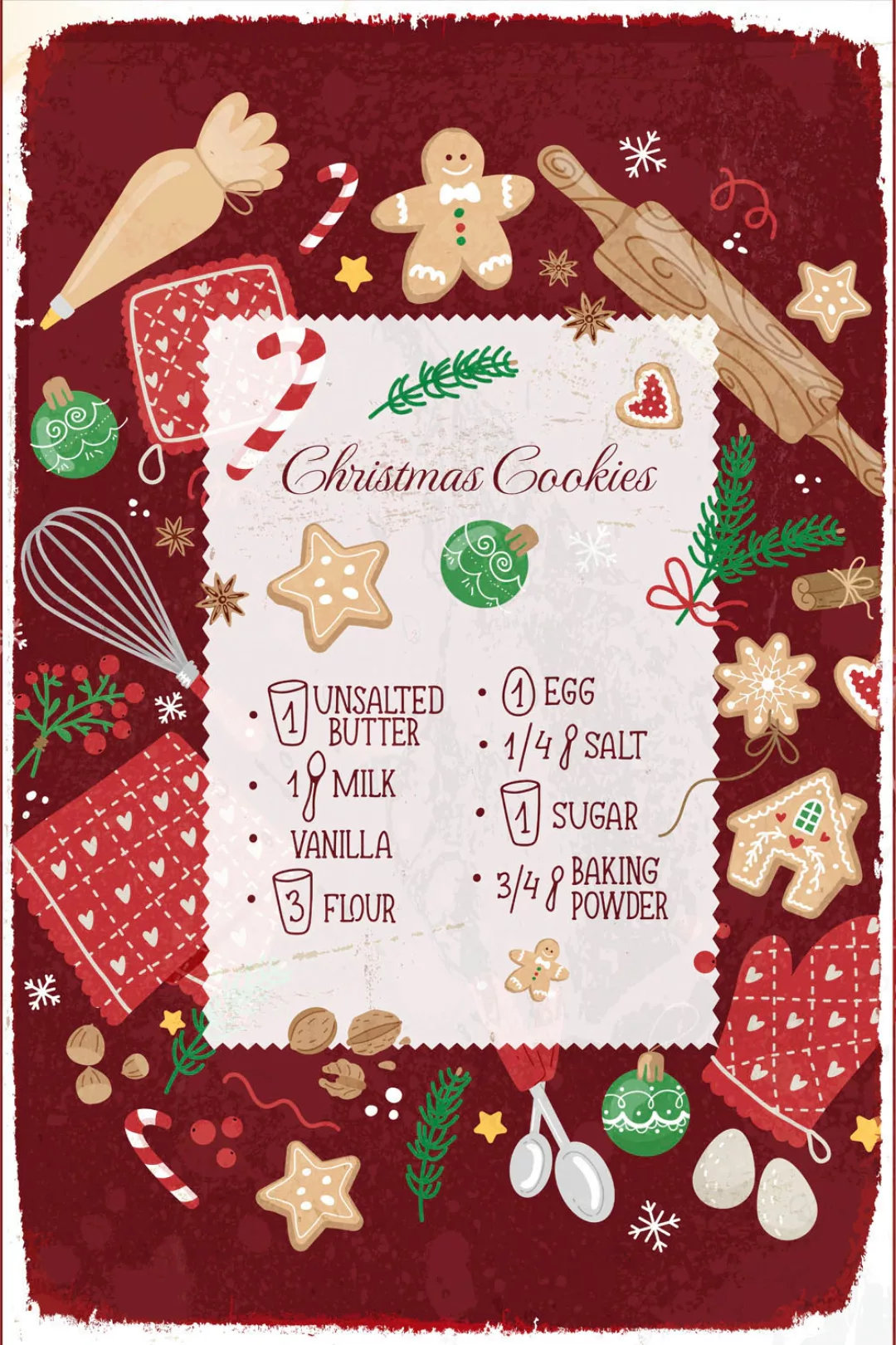 queence Metallbild "Christmas Cookies", (1 St.), Stahlschilder günstig online kaufen