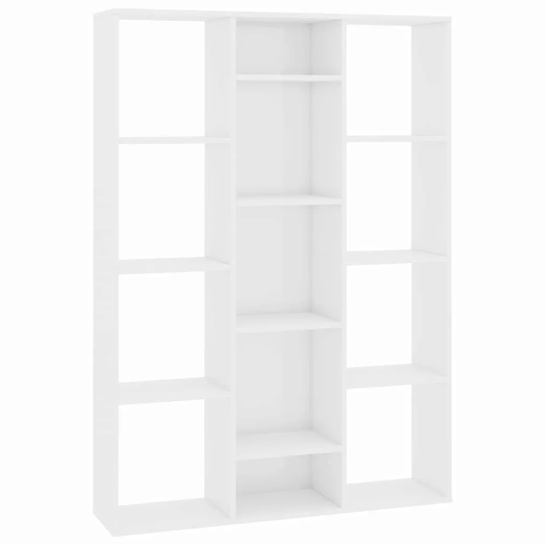 Raumteiler/bücherregal Hochglanz-weiß 100ã24ã140 Cm Spanplatte günstig online kaufen