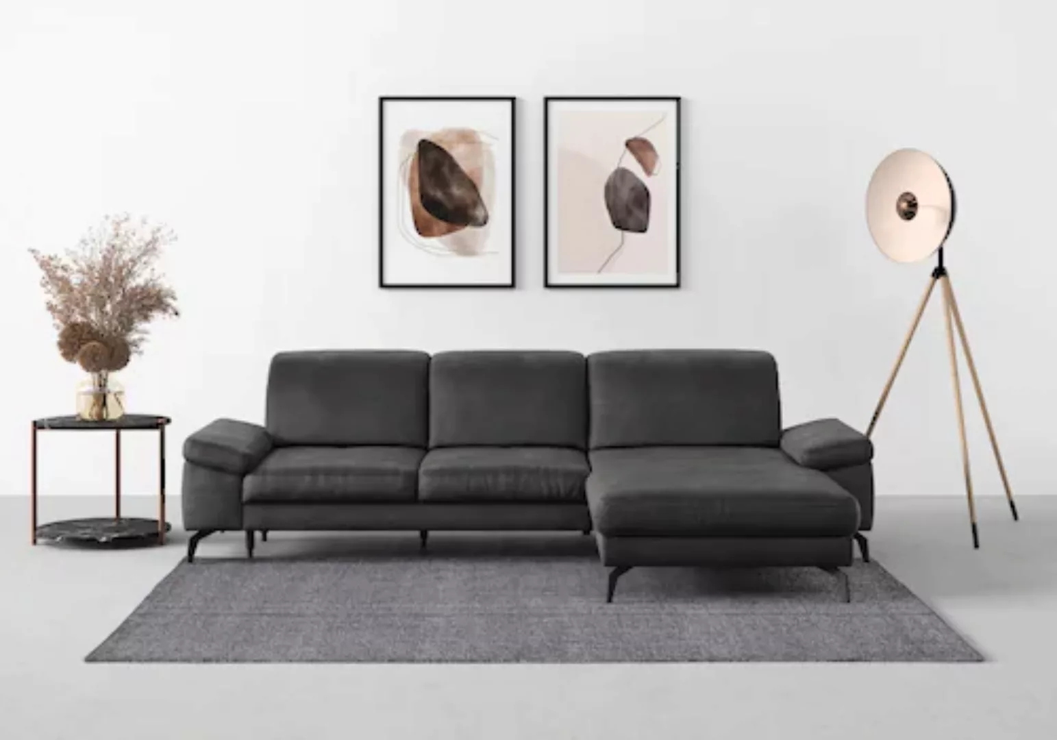 sit&more Ecksofa »Cabana L-Form«, Recamiere, wahlweise mit Sitztiefen-, Arm günstig online kaufen