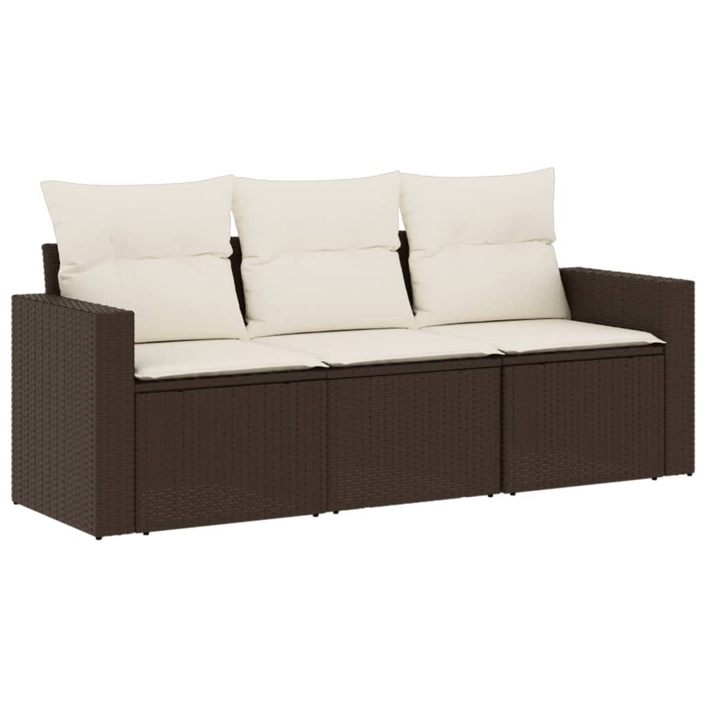 vidaXL Gartenlounge-Set 3-tlg. Garten-Sofagarnitur mit Kissen günstig online kaufen
