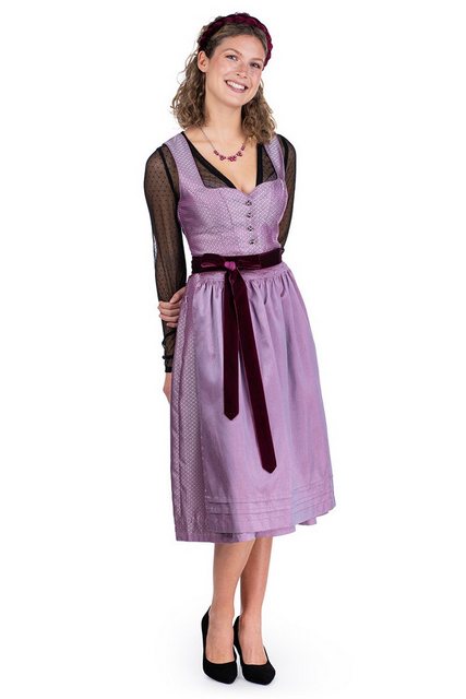 Spieth & Wensky Dirndl Midi Dirndl 2tlg. - DEICH - beerenlila günstig online kaufen