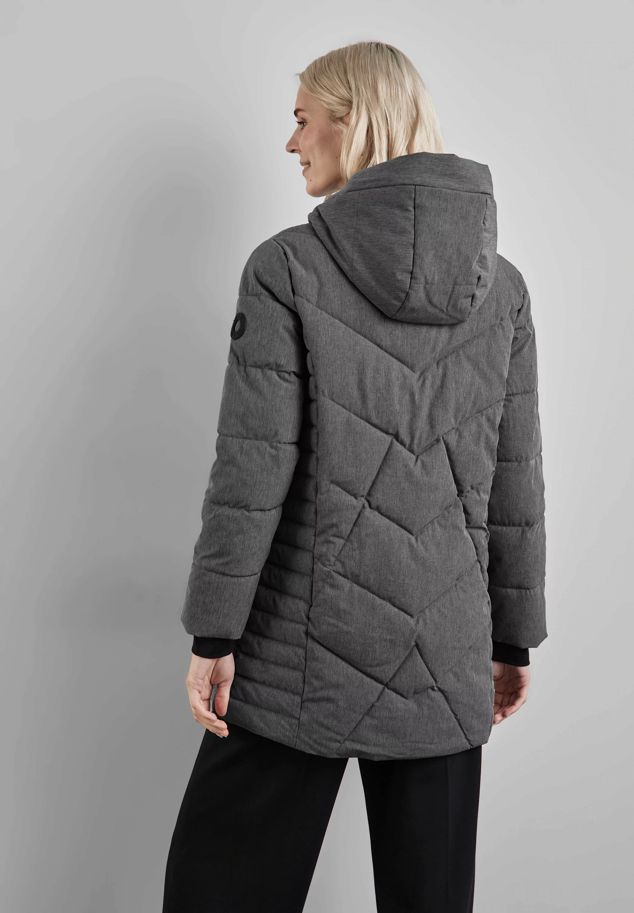 STREET ONE Steppjacke, mit Kapuze, mit Kapuze mit Tunnelzugband günstig online kaufen