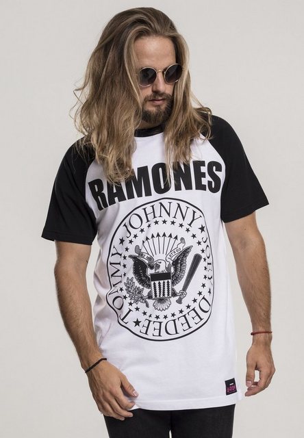 Merchcode T-Shirt "Merchcode Herren Ramones Circle Raglan Tee" günstig online kaufen