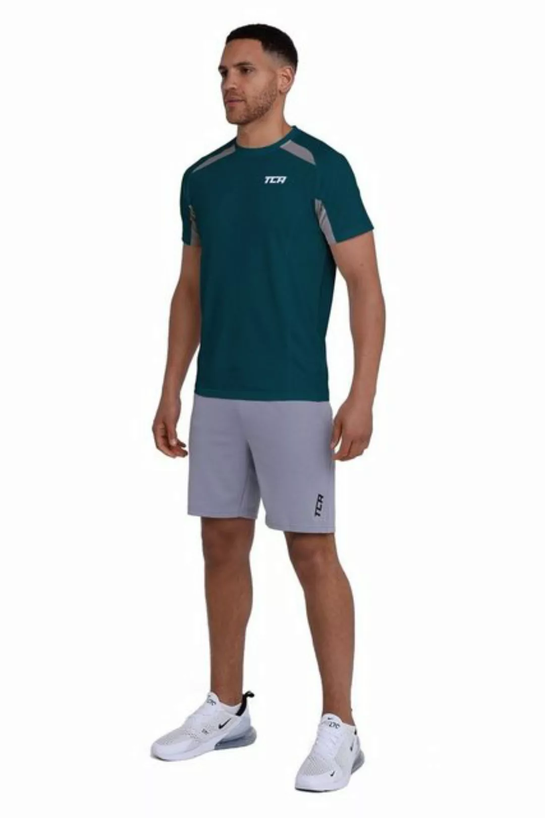 TCA T-Shirt TCA Herren Quickdry Sportshirt - Grün (1-tlg) günstig online kaufen