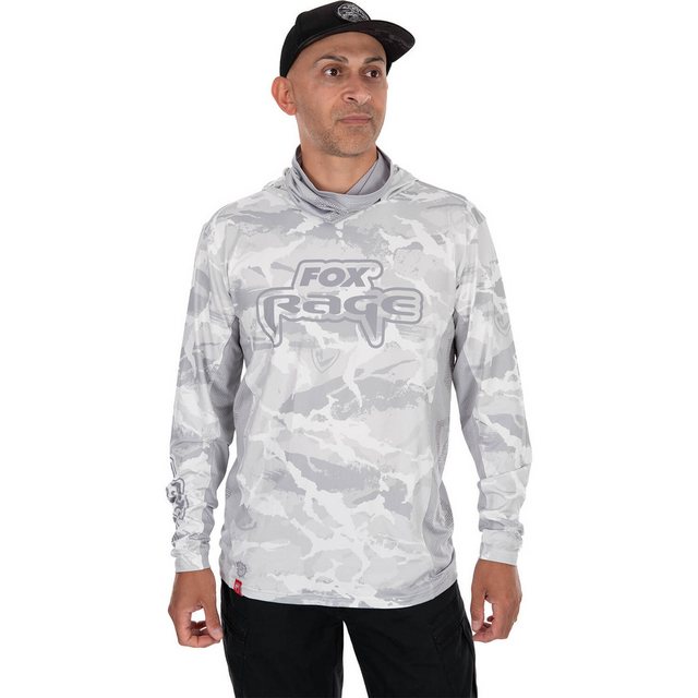 Fox Rage Kapuzenpullover Fox Rage UV Light Camo Hoodie Grau günstig online kaufen