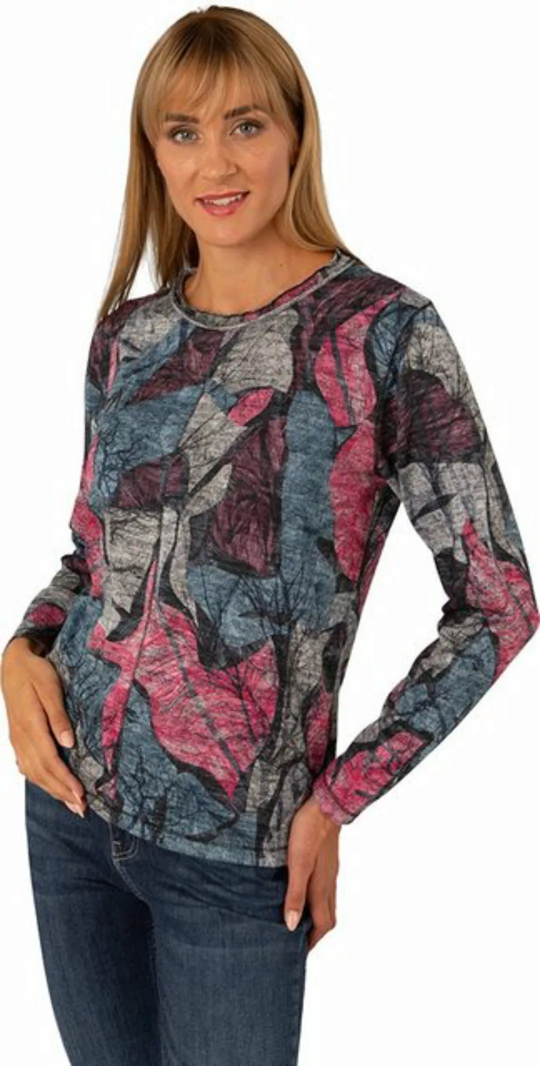 Estefania for woman Langarmshirt 189-7645 in floralem Allover-Print Soft To günstig online kaufen