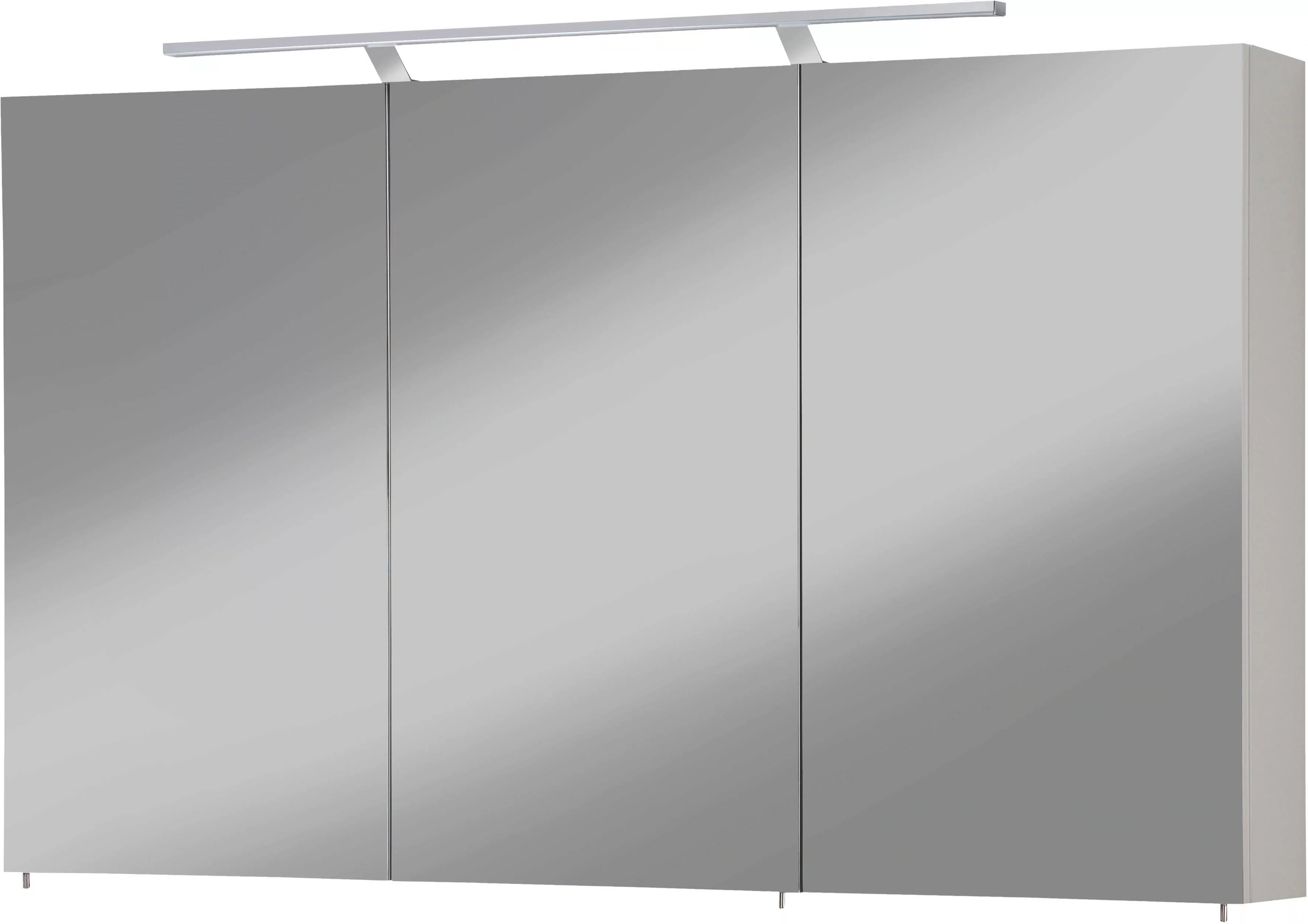 welltime Spiegelschrank "Torino", Breite 120 cm, 3-türig, LED-Beleuchtung, günstig online kaufen