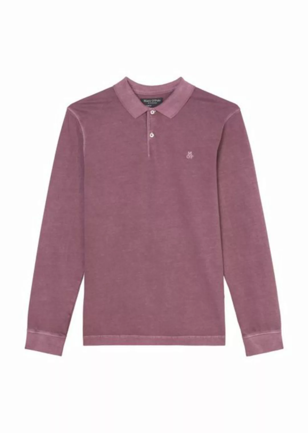 Marc O'Polo Langarm-Poloshirt aus reiner Bio-Baumwolle günstig online kaufen