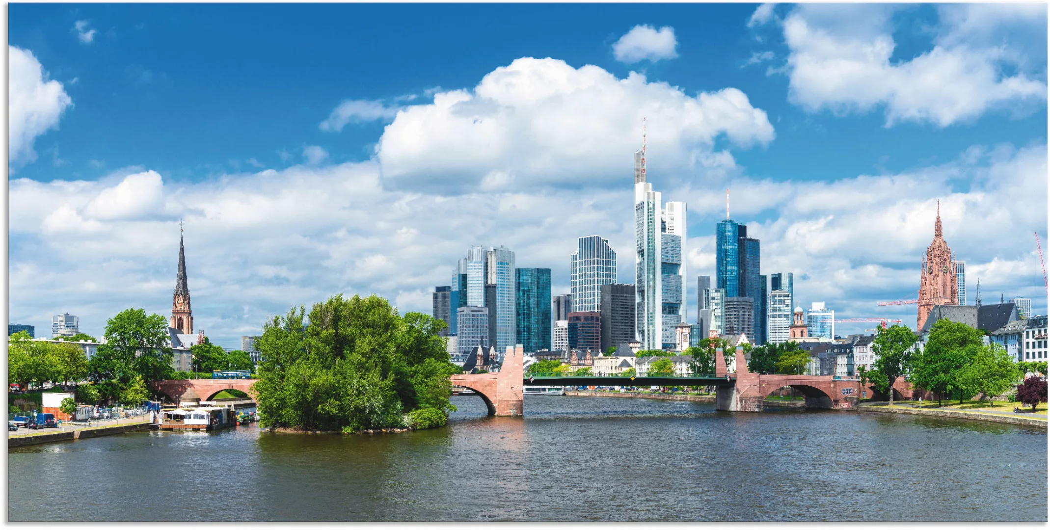 Artland Wandbild "Frankfurt am Main", Deutschland, (1 St.), als Alubild, Ou günstig online kaufen