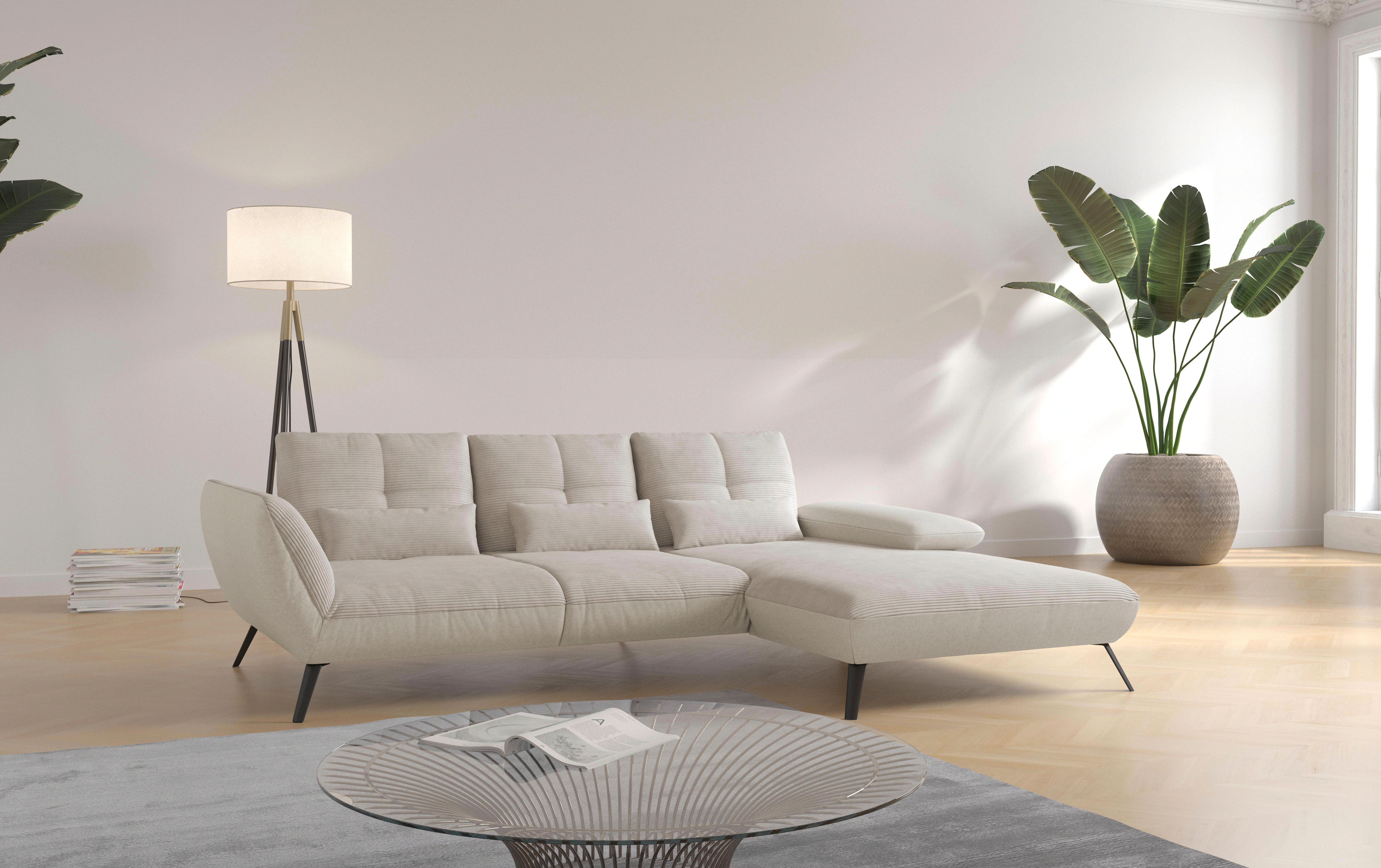 Places of Style Ecksofa "Mikado", mit Click&Seat Schnellbefestigungssystem günstig online kaufen