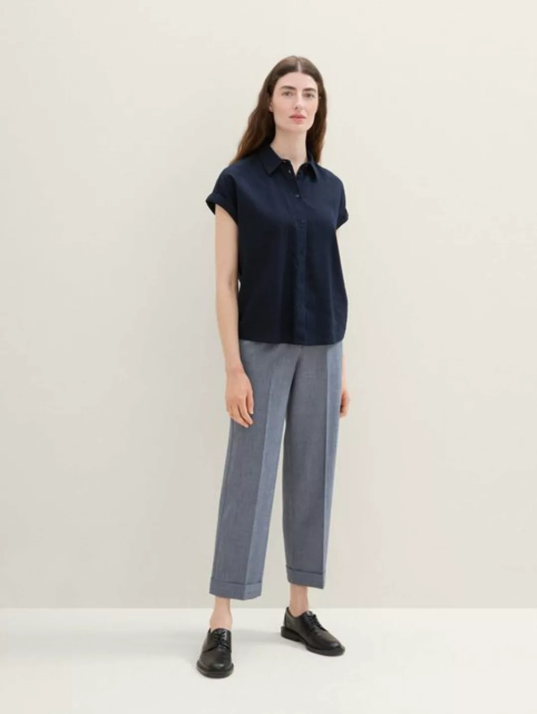 TOM TAILOR 7/8-Hose Lea Straight Leg Hose im Denim Look günstig online kaufen