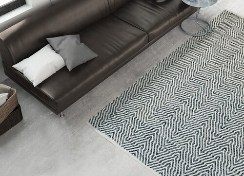calo-deluxe Teppich »Luba 433«, rechteckig, 7 mm Höhe, reine Baumwolle, han günstig online kaufen