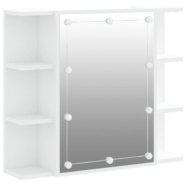 vidaXL Spiegelschrank Spiegelschrank mit LED Weiß 70x16,5x60 cm günstig online kaufen