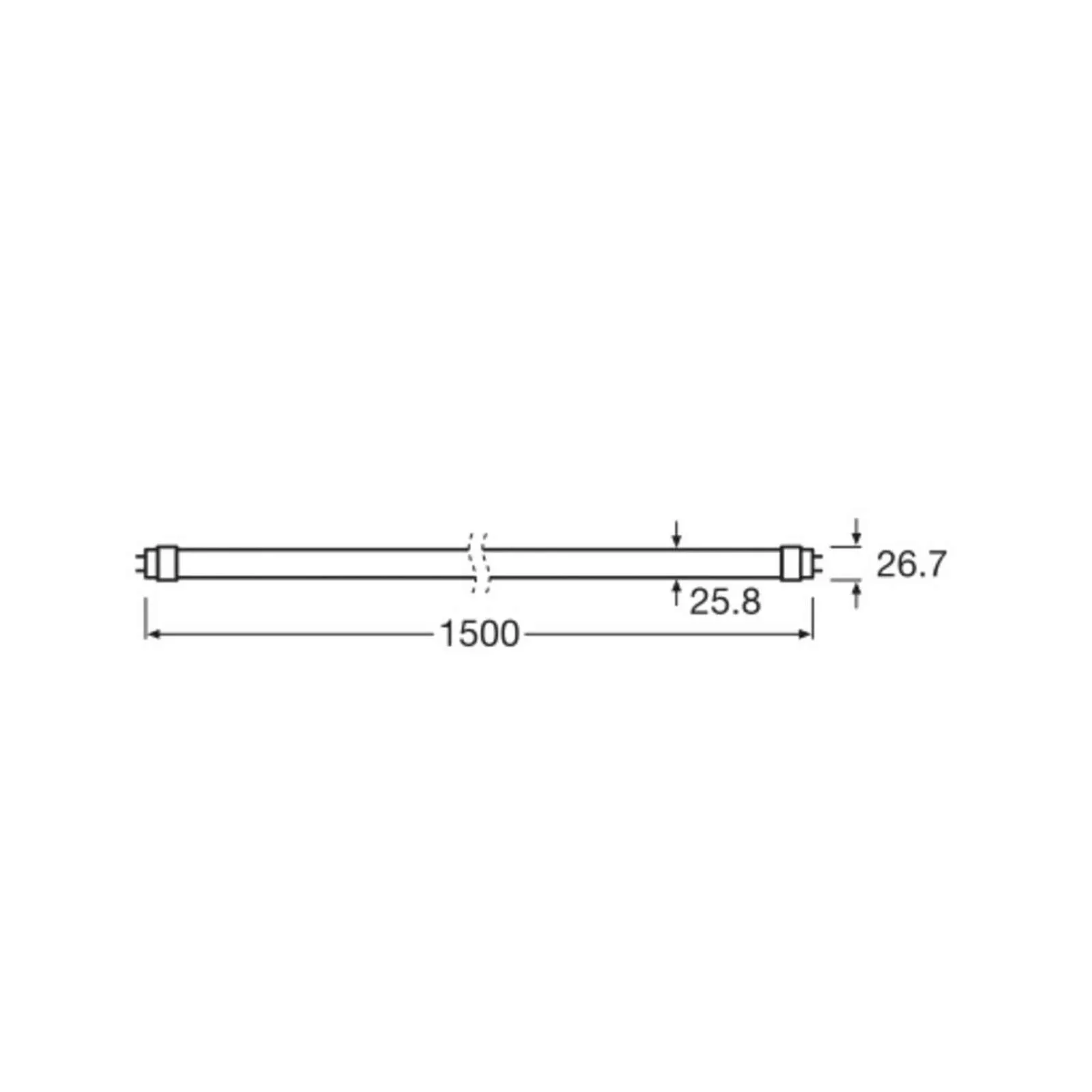 OSRAM LED-Leuchtmittel T8 17,6W Röhre EEK A 840 150cm günstig online kaufen