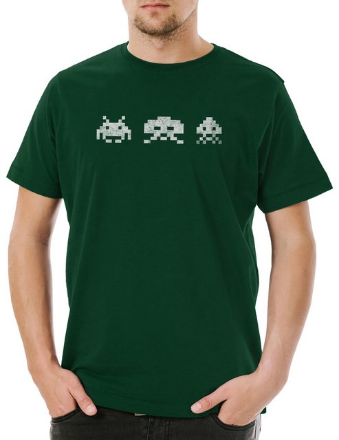 Urban Backwoods Print-Shirt Digital Invaders Herren T-Shirt Spiel Arcade Ga günstig online kaufen