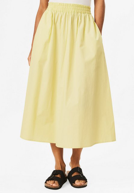 GINI LONDON Sommerrock Gini Elasticated Yellow Cotton Elasticated Waist Ful günstig online kaufen