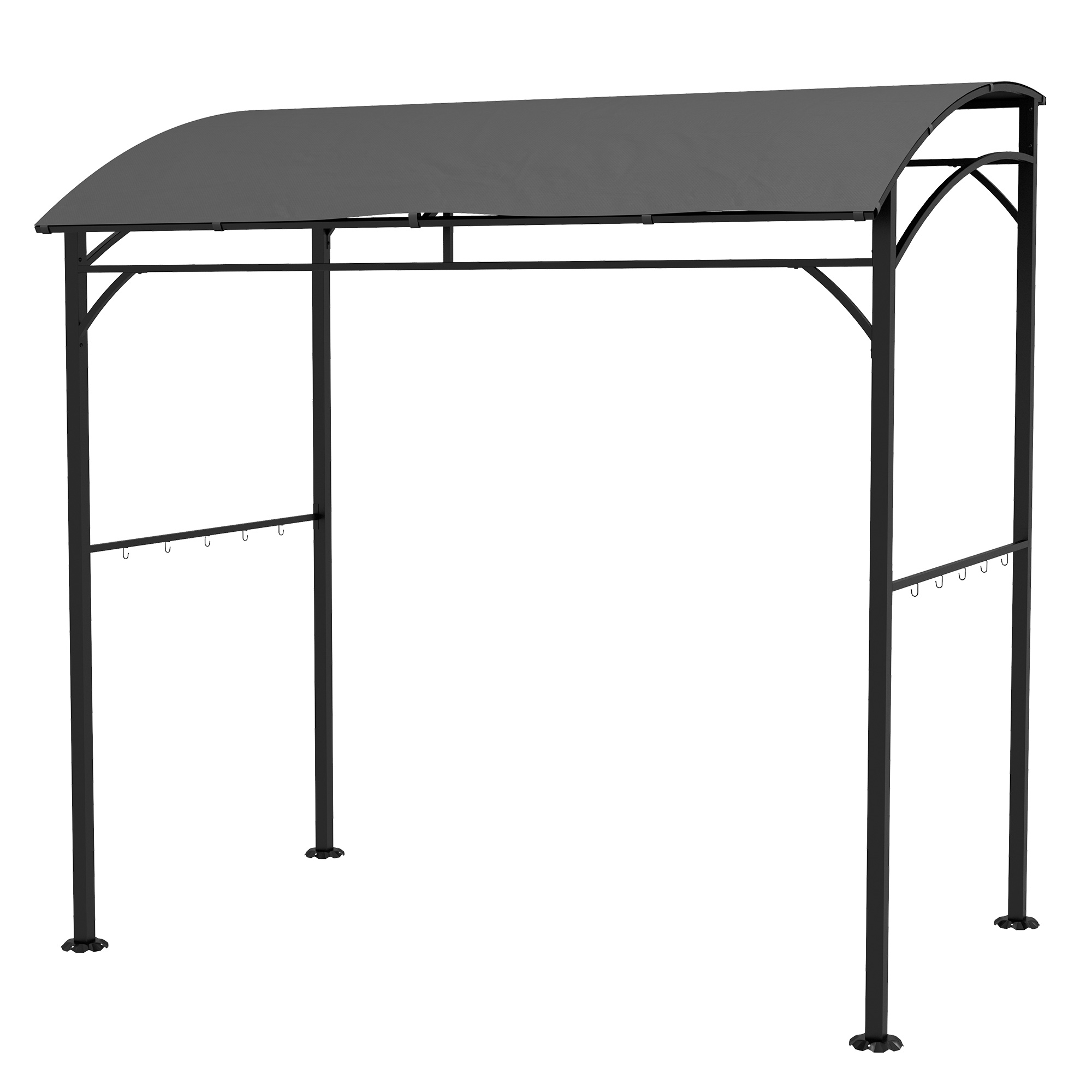 Outsunny Grillpavillon 215 x 150 x 220 cm Wasserabweisend Gartenpavillon mi günstig online kaufen