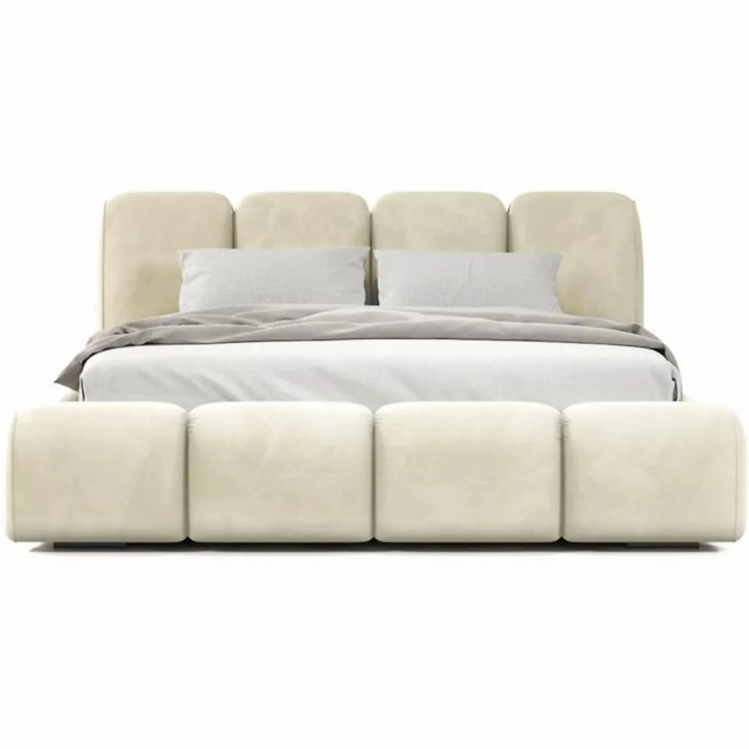 Beautysofa Polsterbett BONNY (stilvoll Bett mit Velvet-Bezug, 3 Größen zur günstig online kaufen