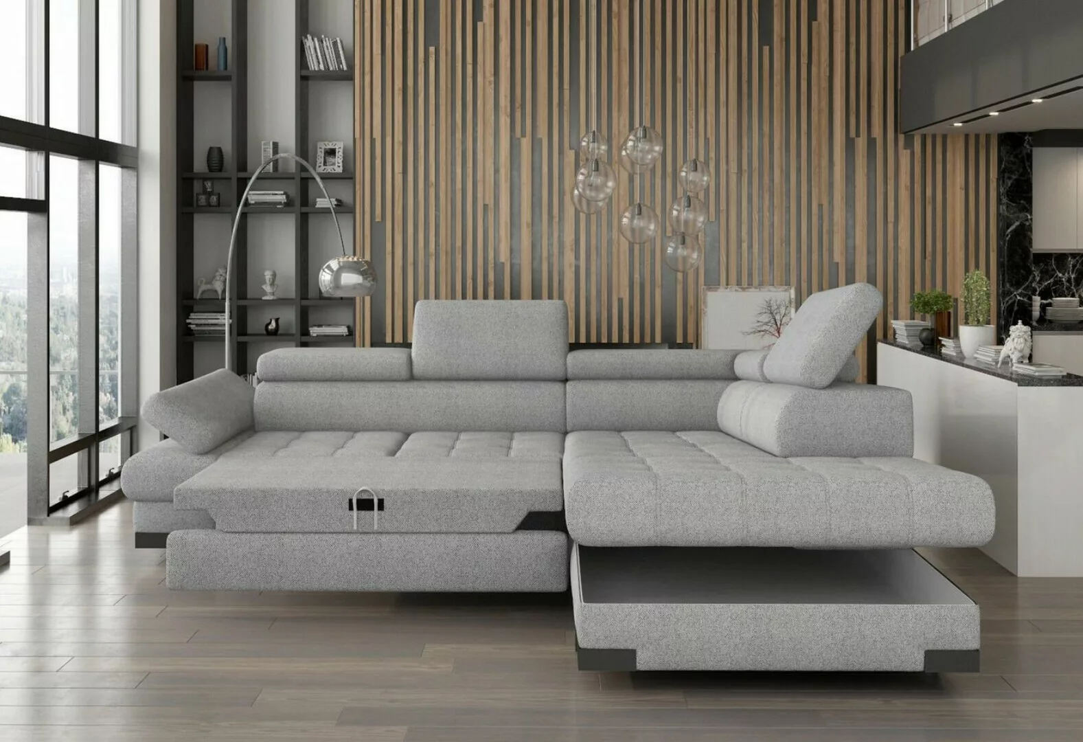 JVmoebel Ecksofa, Design Ecksofa L-form Modern Sofas Textilsofa Couch Wohnl günstig online kaufen