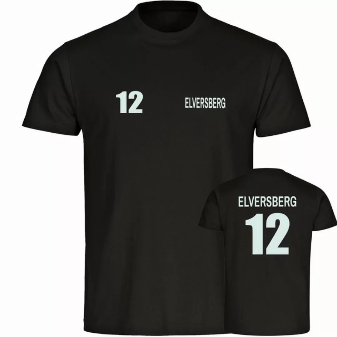 multifanshop T-Shirt Herren Elversberg - Trikot Nummer 12 - Männer günstig online kaufen