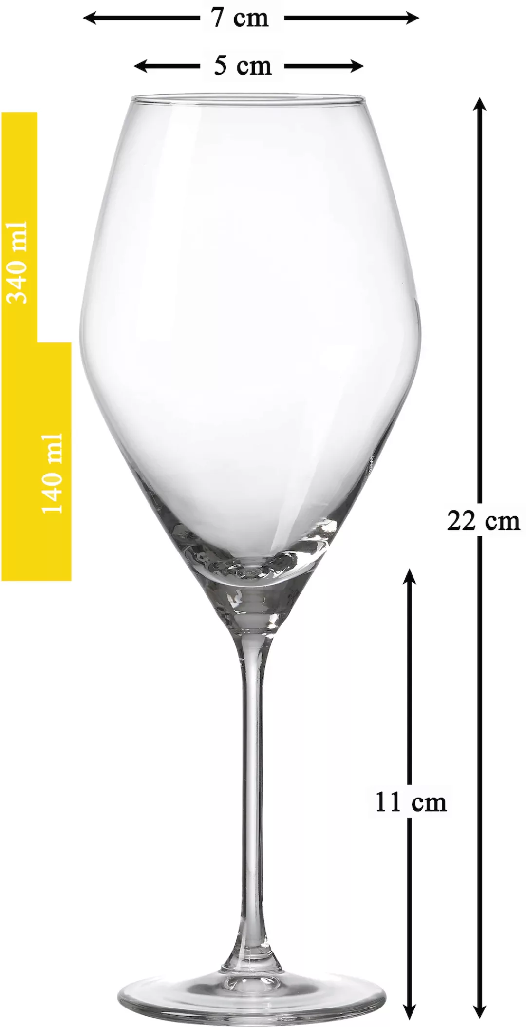 Ritzenhoff & Breker Weißweinglas »Salsa«, (Set, 6 tlg.) günstig online kaufen