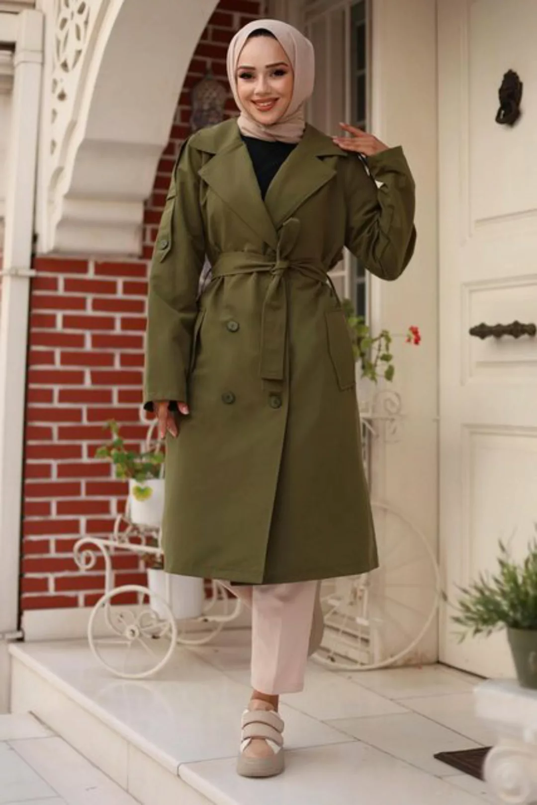 MİSSKAYLE Trenchcoat Trenchcoat mit Schulterklappen günstig online kaufen