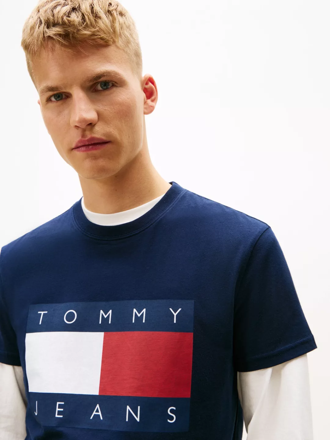 Tommy Jeans T-Shirt, Rundhalsausschnitt, Regular Fit, Logo-Druck günstig online kaufen