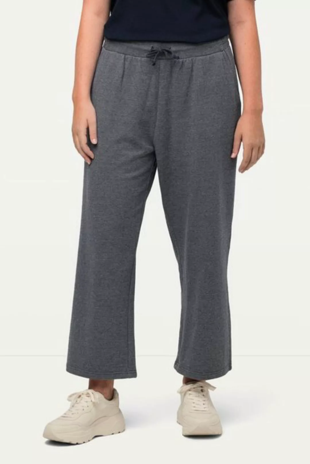 Ulla Popken Culotte Sweat-Culotte knielang Komfortbund Biobaumwolle günstig online kaufen