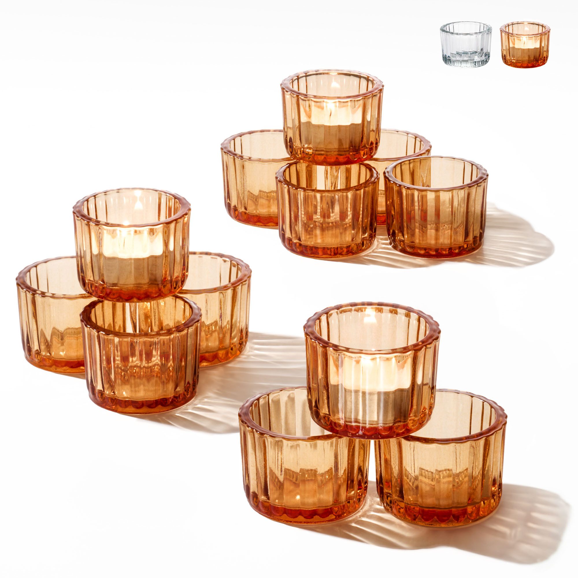 Praknu Teelichthalter 12 Teelichthalter Gold (12 günstig online kaufen