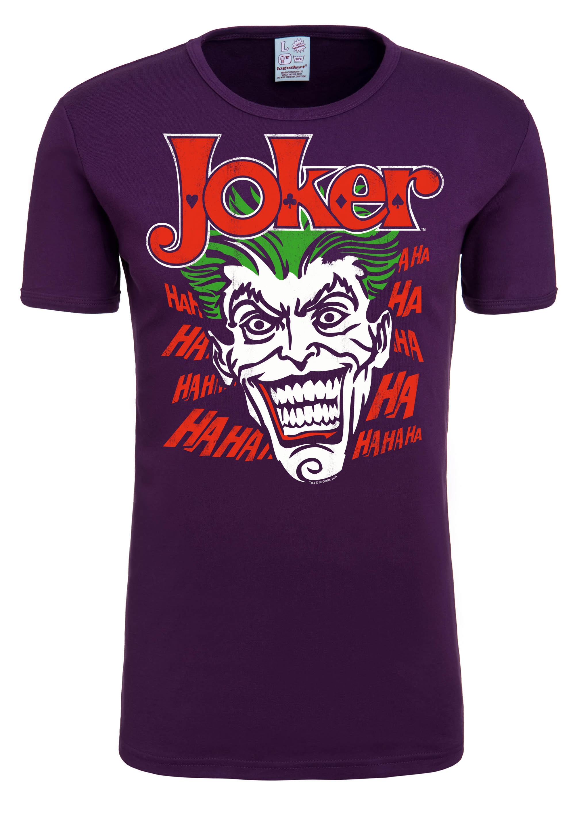 LOGOSHIRT T-Shirt "The Joker", mit lizenzierten Originaldesign günstig online kaufen