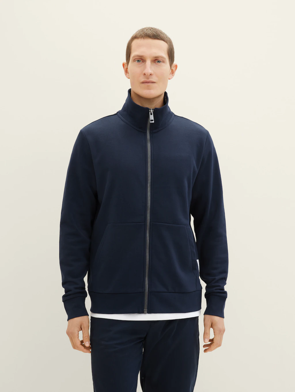 TOM TAILOR Sweatjacke, mit Stehkragen und Print günstig online kaufen