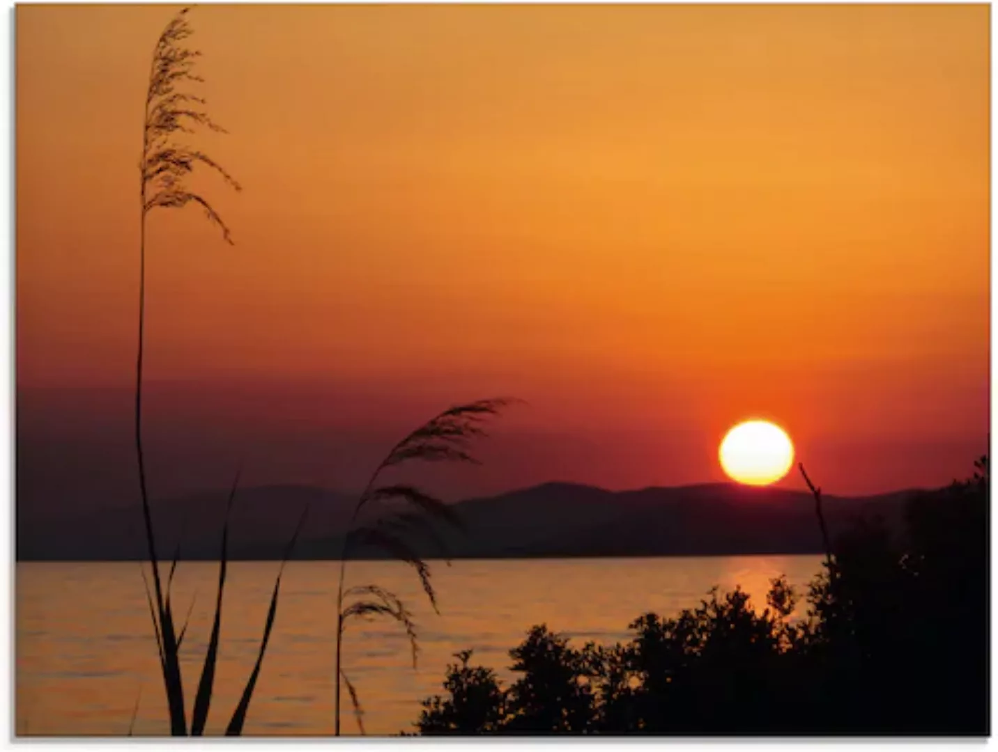 Artland Glasbild »Sonnenuntergang«, Sonnenaufgang & -untergang, (1 St.), in günstig online kaufen