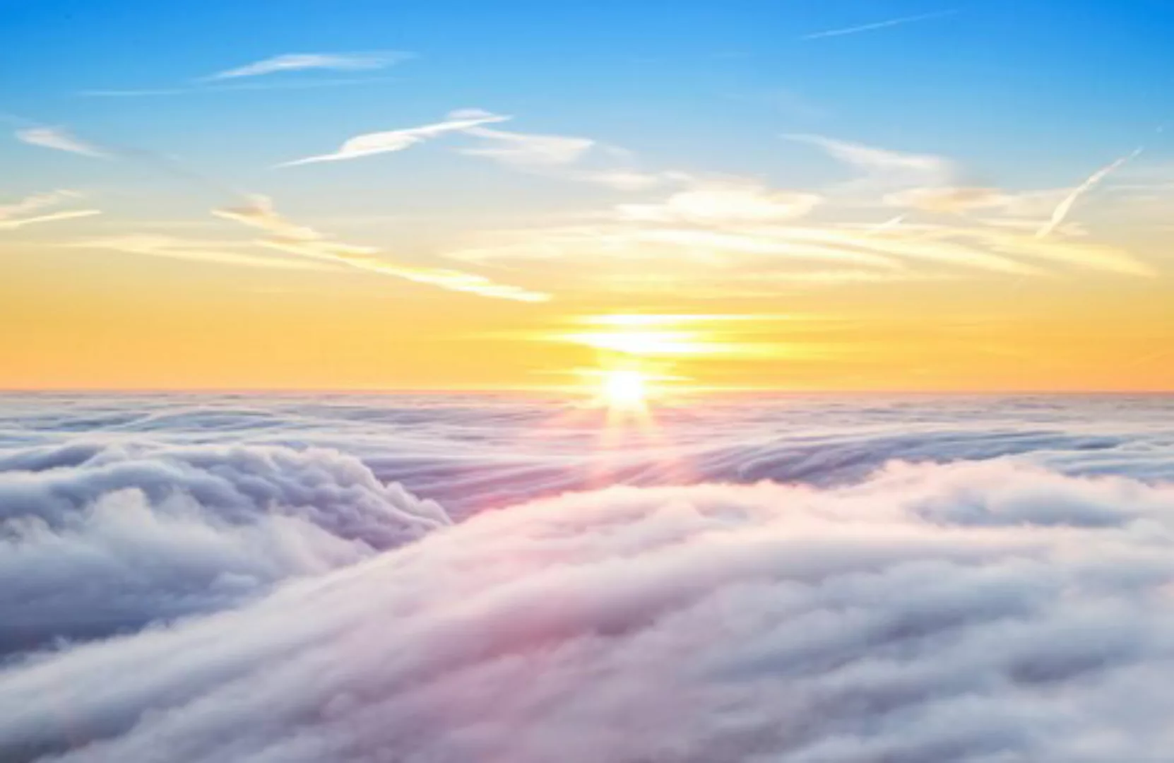 Papermoon Fototapete »WOLKEN-SONNE HIMMEL NATUR ERDE WELTALL PLANETEN XXL« günstig online kaufen