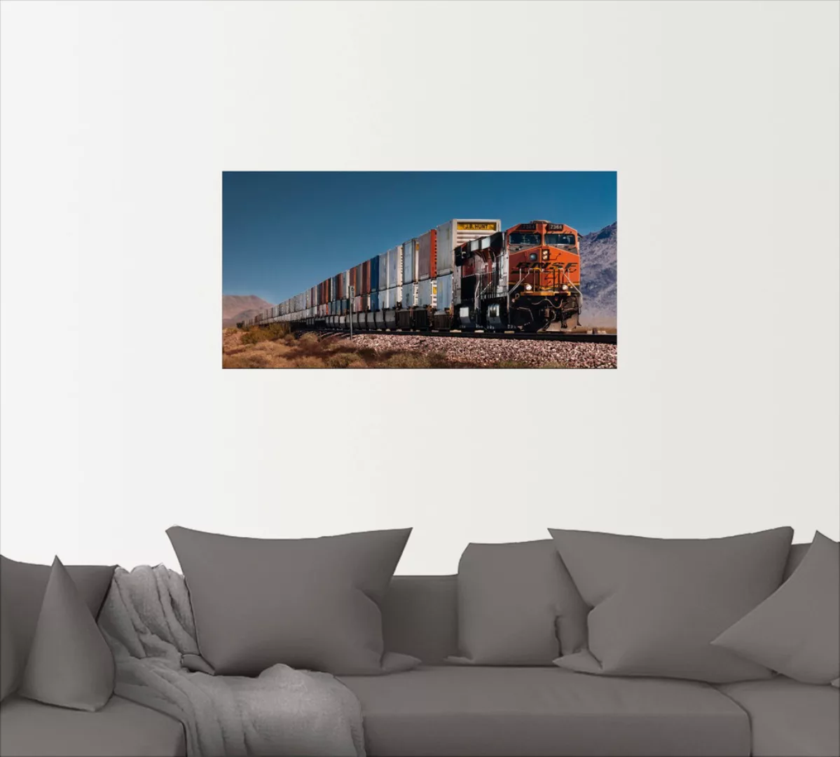 Artland Wandbild »Güterzug BNSF Kalifornien«, Züge, (1 St.) günstig online kaufen
