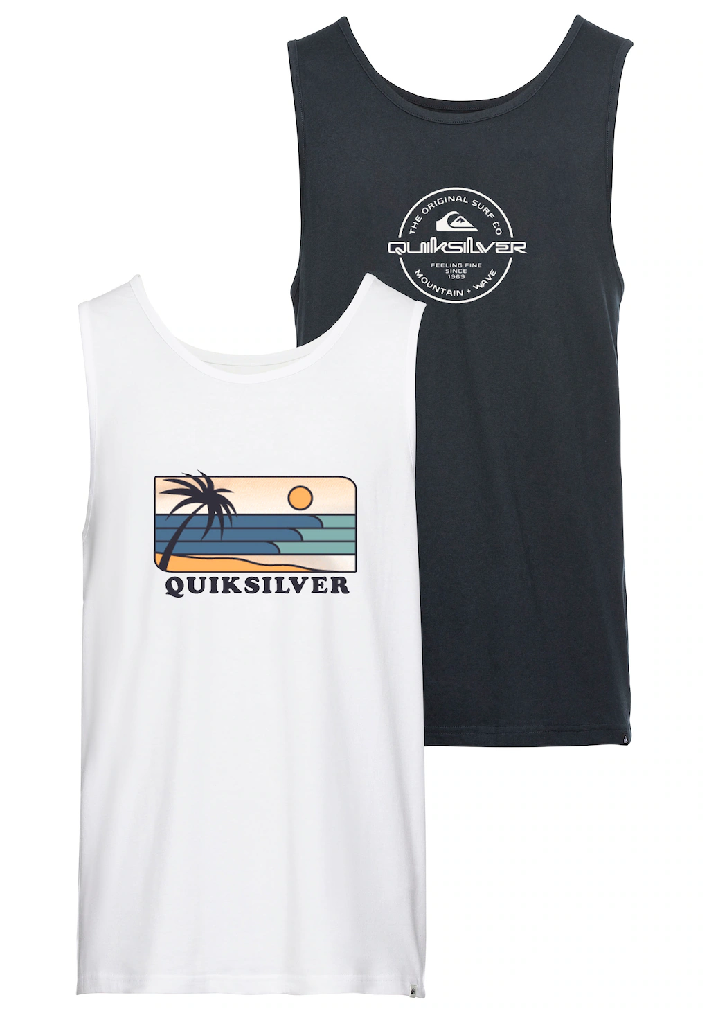 Quiksilver Tanktop "LINEUP CIRCL LOGO TANK PACK YM", (Packung, 2 tlg.) günstig online kaufen