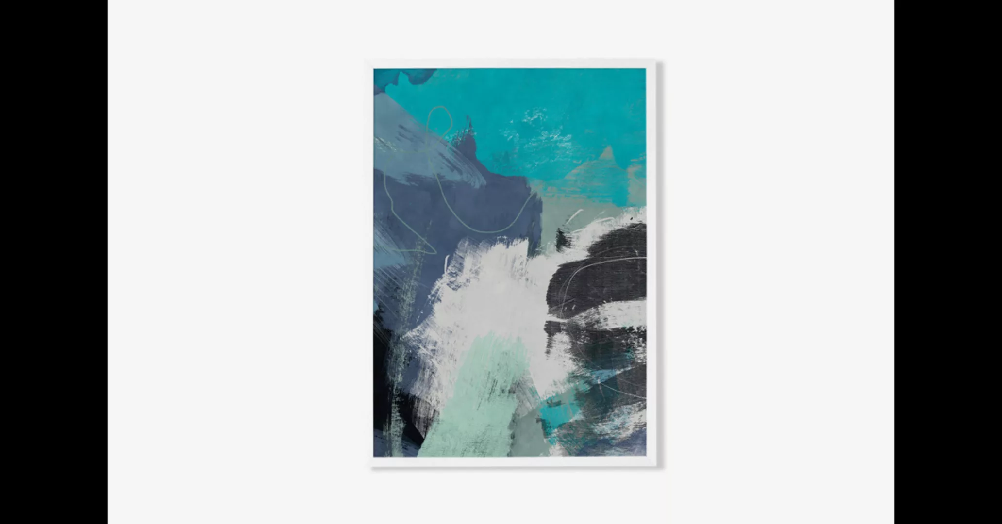 Flood Waves, gerahmter Kunstdruck von Ana Rut Bre (A3) - MADE.com günstig online kaufen