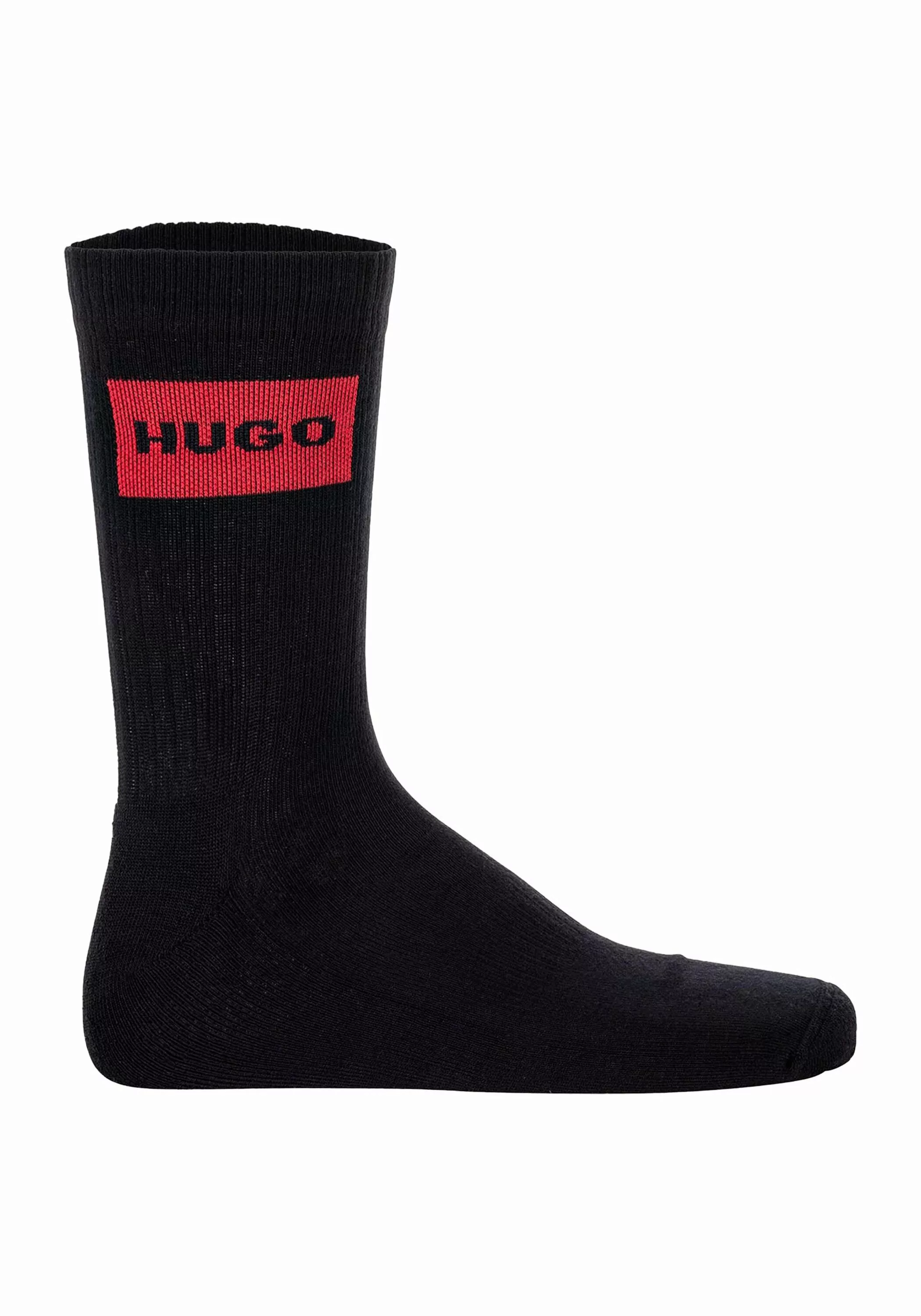 HUGO Underwear Freizeitsocken "3P QS RIB LABEL", (Packung, 3 Paar, 3er), mi günstig online kaufen