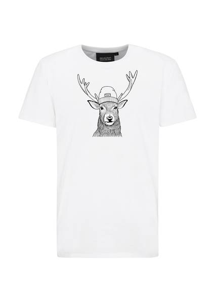 Print Herren T-shirt Aus Bio Baumwolle | Casual T-shirt #Deer günstig online kaufen